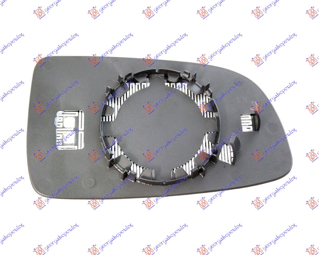 STAKLO RETROVIZORA SA GREJACEM (KONVEKSNO) - LEVO