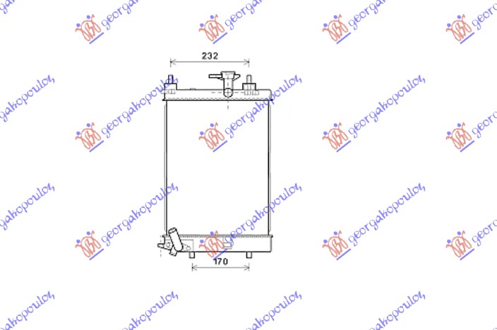 HLADNJAK MOTORA 1.0 BENZIN (MAN) (400x300x16) (KOYO)