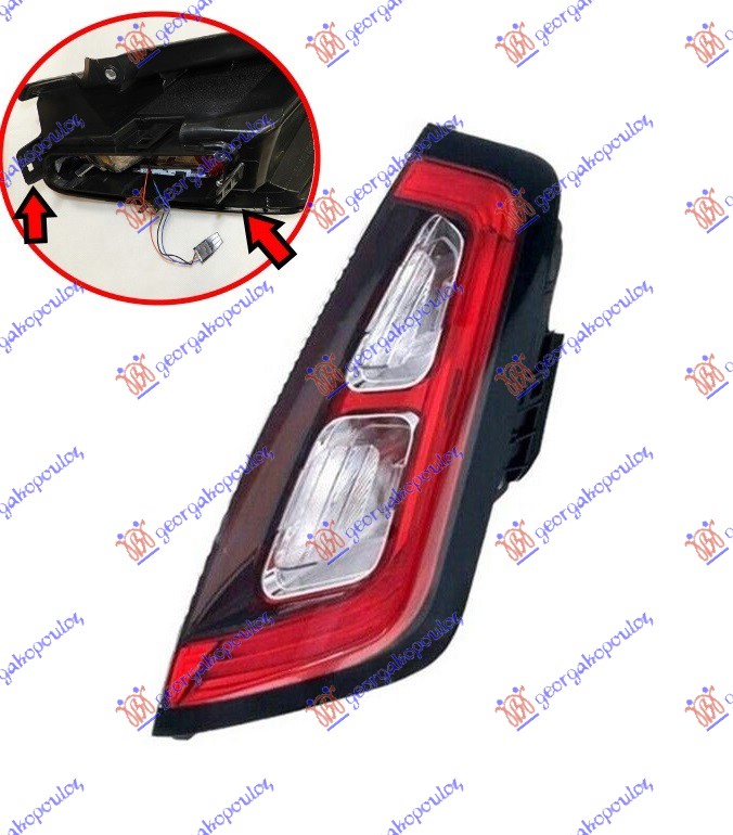 STOP LAMPA (LED) (BEZ NOSACA SIJALICE) (ZA MODELE SA BRZOM MONTAZOM NOSACA SIJAL