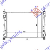 HLADNJAK MOTORA 1.4i 16V / 1.3 JTD (620x388x16) (VALEO)