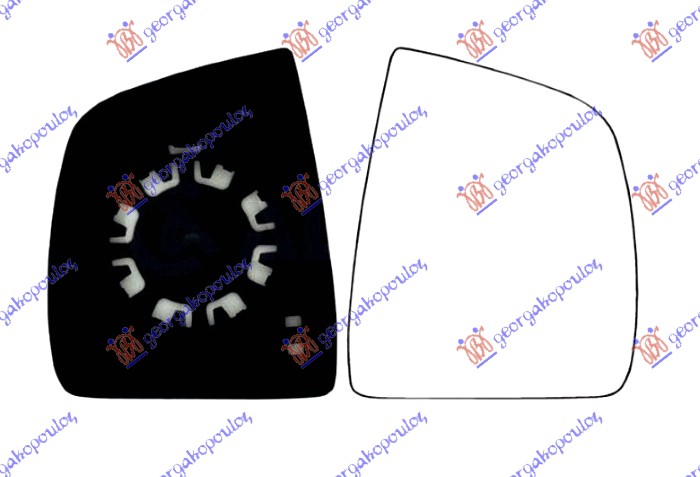 STAKLO RETROVIZORA (KONVEKSNO) - DESNO