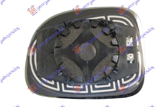 STAKLO RETROVIZORA SA GREJACEM (KONVEKSNO) - DESNO