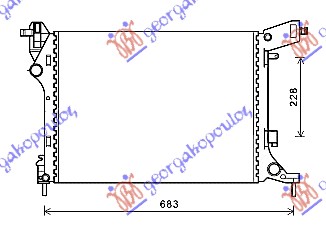 HLADNJAK MOTORA 1.4i- 16V (53.8x41.2x14) (VALEO)
