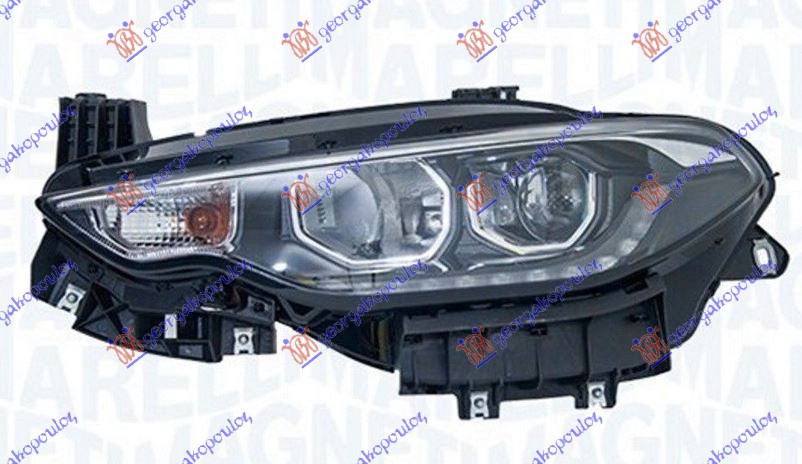 FAR ELEKTRICNI (H7/H7) SA LED DNEVNIM SVETLOM HROM (MARELLI) - LEVO