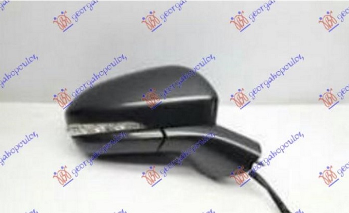 RETROVIZOR ELEKTRICNI SA GREJACEM PM (ELEKTRO-SKLOPIV) (MIGAVAC) (SVETLO) (MRTAV - DESNO