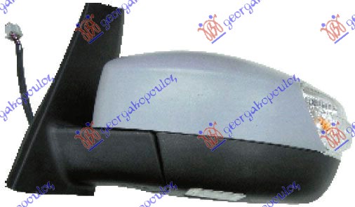 RETROVIZOR ELEK. SA GREJ. PM (ELEKTRO-SKLOPIV) (MIGAVAC) (SVETLO) (MRTAV UGAO) ( - LEVO