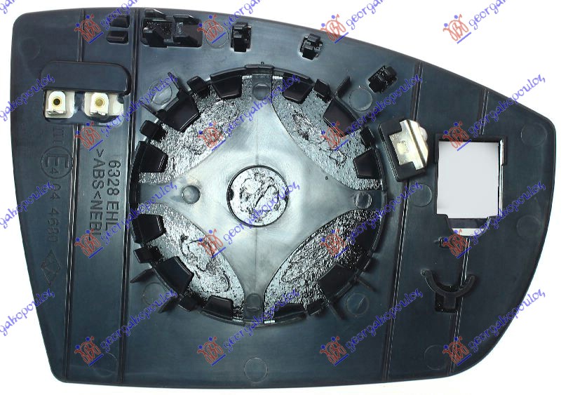 STAKLO RETROVIZORA SA GREJACEM (ASFERICNO) - LEVO