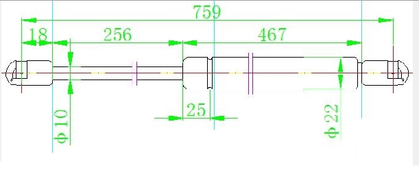 AMORTIZER GEPEK VRATA (759L-670N)