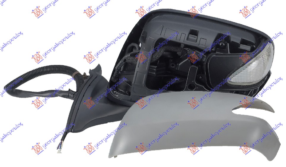 RETROVIZOR ELEKTRICNI PM (ELEKTRO-SKLOPIV) (MIGAVAC) (KONVEKSNO STAKLO) - LEVO