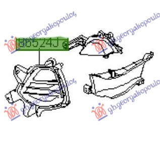 RESETKA PREDNJEG BRANIKA (LED DNEVNO SVETLO) (O) - DESNO