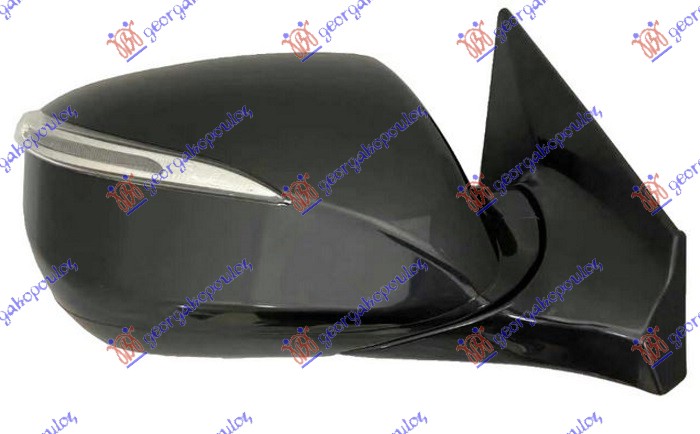 RETROVIZOR ELEKTRICNI SA GREJACEM (ELEKTRO-SKLOPIV) (MIGAVAC) (SVETLO) (KONVEKSN - DESNO