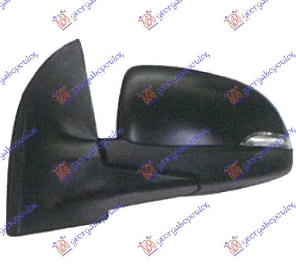 RETROVIZOR ELEKTRICNI SA GREJACEM PM (MIGAVAC) - LEVO