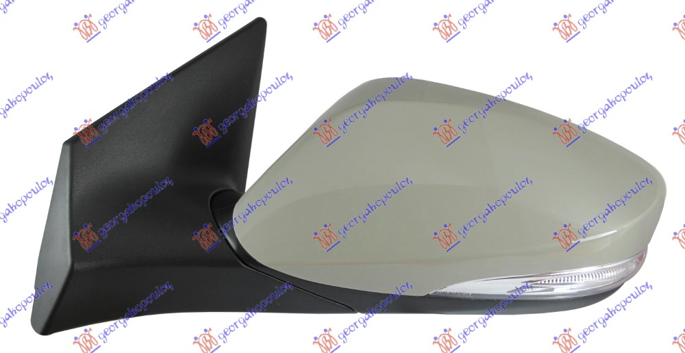 RETROVIZOR ELEKTRICNI SA GREJACEM (MIGAVAC) (KONVEKSNO STAKLO) - LEVO