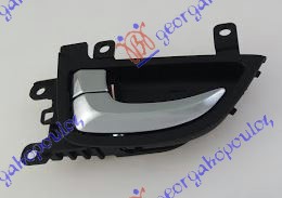 KVAKA PREDNJIH VRATA UNUTRASNJA HROM/CRNA - LEVO