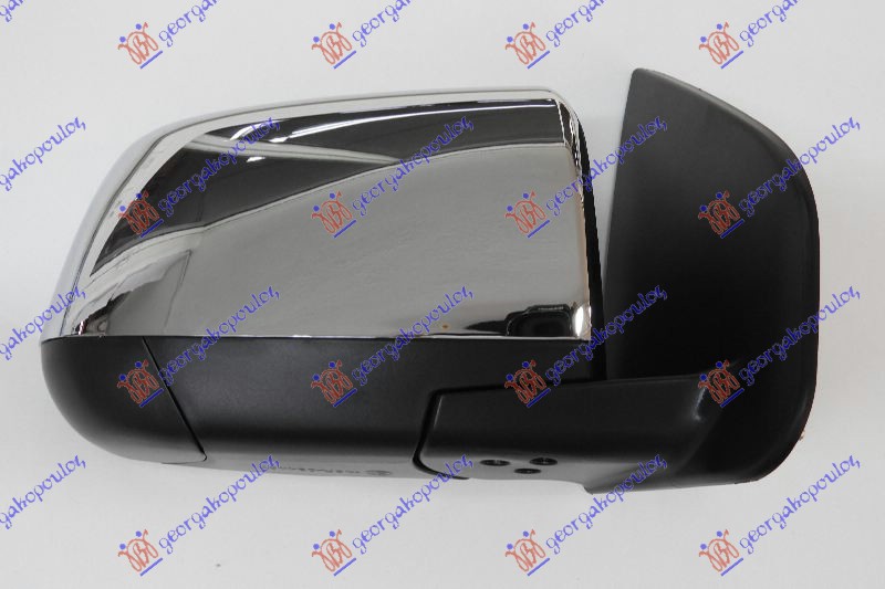 RETROVIZOR ELEKTRICNI HROM (4 PIN) (A KVALITET) (KONVEKSNO STAKLO) - DESNO