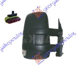 RETROVIZOR MEHANICKI KRATKI (MIGAVAC) (A KVALITET) (KONVEKSNO STAKLO) - DESNO