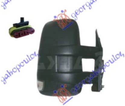 RETROVIZOR MEHANICKI KRATKI (MIGAVAC) (KONVEKSNO STAKLO) - DESNO