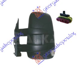 RETROVIZOR ELEKTRICNI SA GREJACEM DUGI (MIGAVAC) (A KVALITET) (KONVEKSNO STAKLO) - LEVO