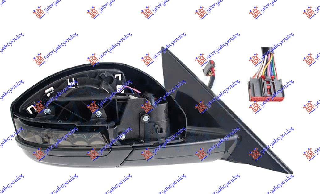 RETROVIZOR (SAMO KUCISTE) EL. SA GREJ. (ELEKTRO-SKLOPIV) (MIGAVAC) (MEMORIJA)(MR
