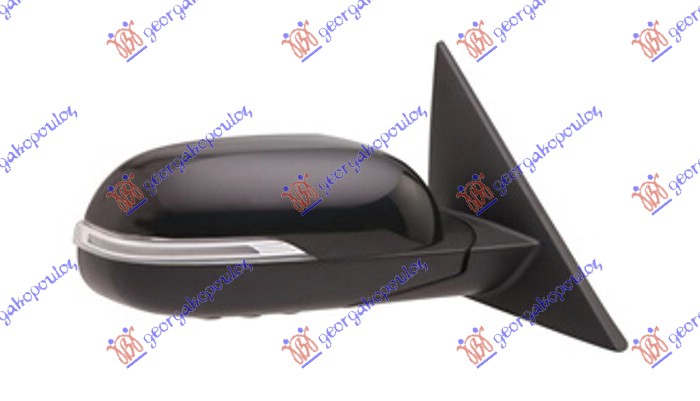 RETROVIZOR ELEKTRICNI SA GREJACEM (ELEKTRO-SKLOPIV) (MIGAVAC) (MRTAV UGAO) - DESNO