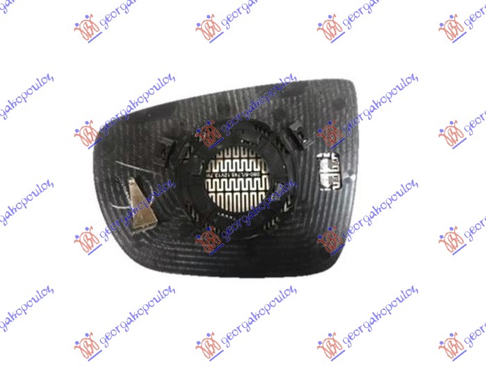 STAKLO RETROVIZORA SA GREJACEM (KONVEKSNO) - DESNO