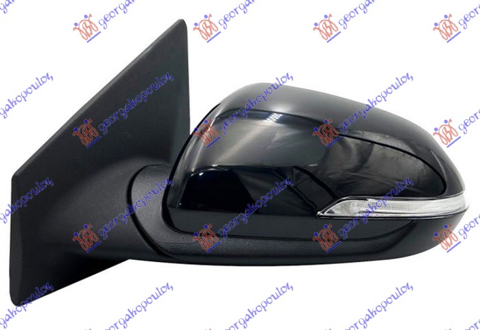 RETROVIZOR ELEKTRICNI SA GREJACEM PM (MIGAVAC) (KONVEKSNO STAKLO) - LEVO