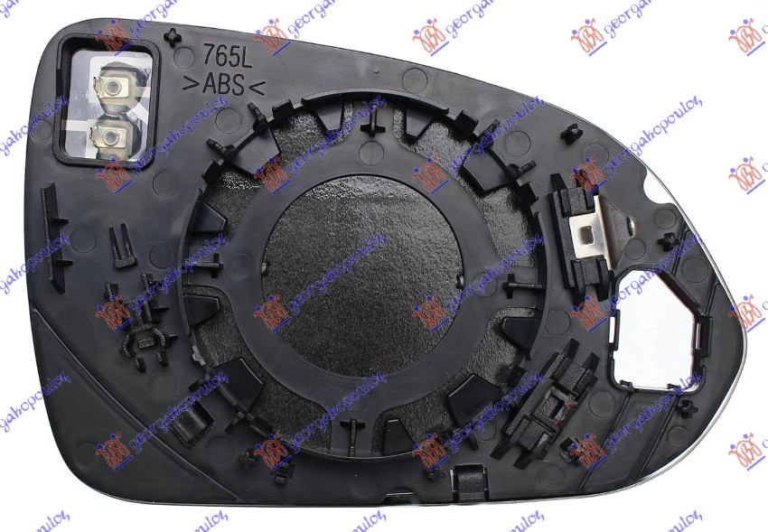 STAKLO RETROVIZORA SA GREJACEM (KONVEKSNO) - LEVO