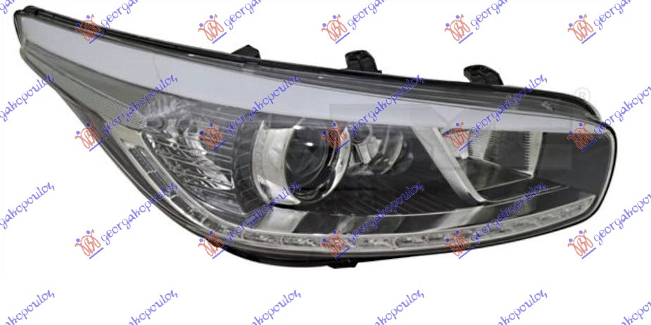 FAR ELEKTRICNI (H7/H7/H7/LED) (SA AUTOMATSKIM BOCNIM SVETLOM  i  DNEVNIM SVETLOM L - DESNO