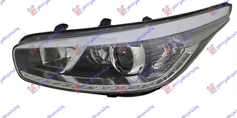 FAR ELEKTRICNI (H7/H7/H7/LED) (SA AUTOMATSKIM BOCNIM SVETLOM  i  DNEVNIM SVETLOM L - LEVO