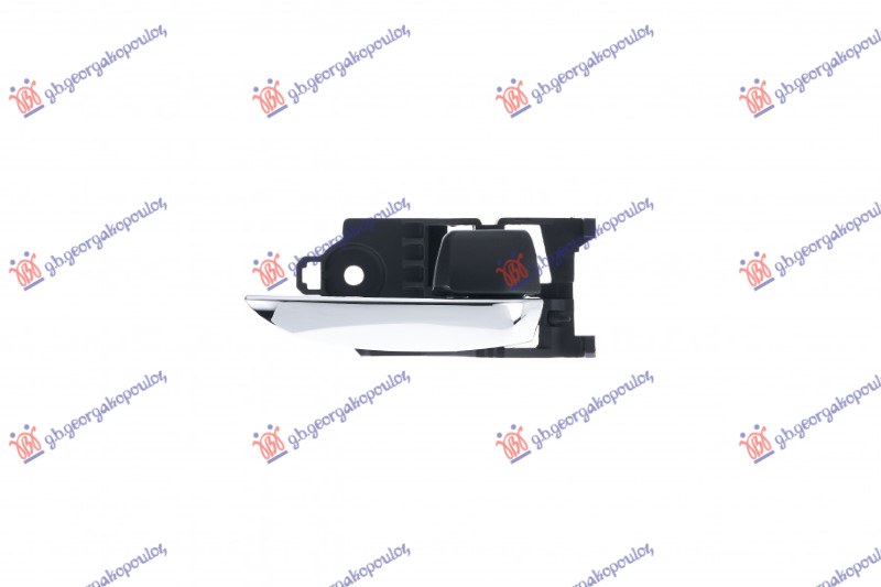 KVAKA PREDNJIH/ZADNJIH VRATA UNUTRASNJA HROM/CRNA - DESNO