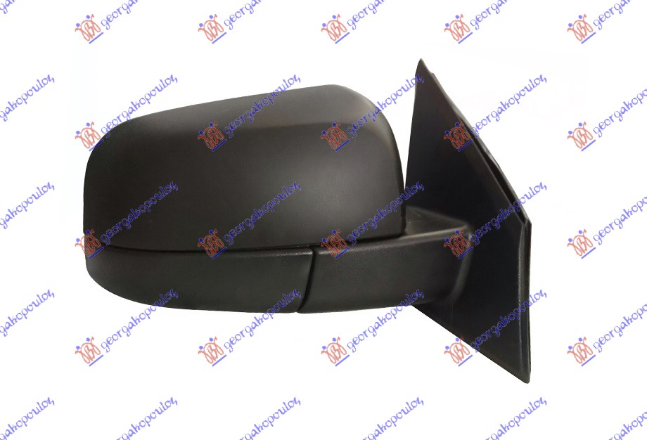 RETROVIZOR ELEKTRICNI CRNI (A KVALITET) (KONVEKSNO STAKLO) - DESNO