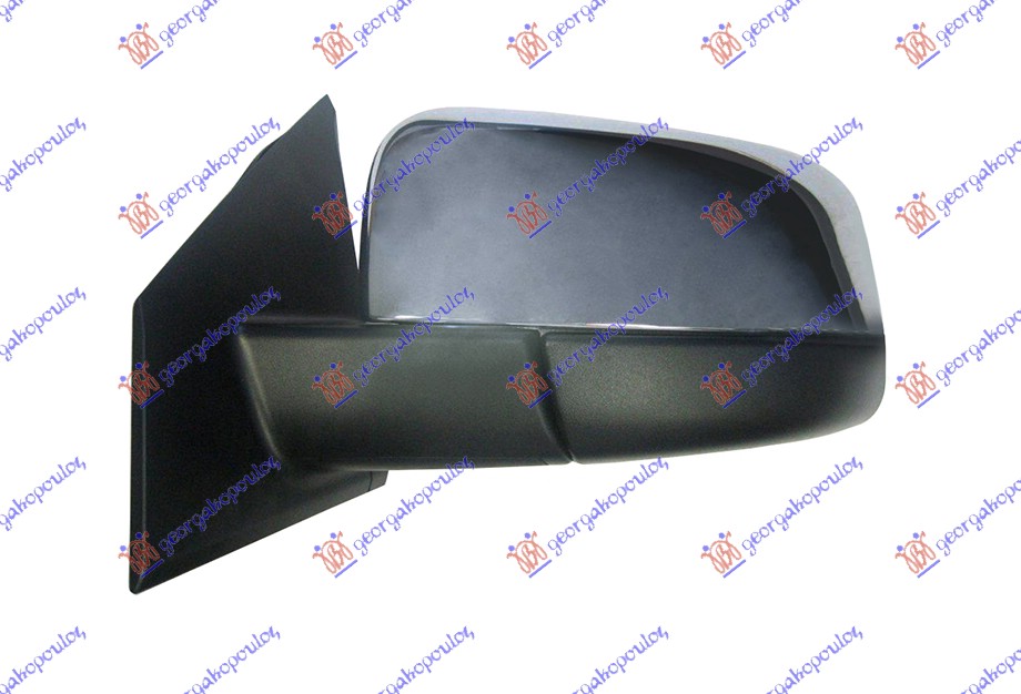 RETROVIZOR ELEKTRICNI HROM (A KVALITET) (KONVEKSNO STAKLO) - LEVO