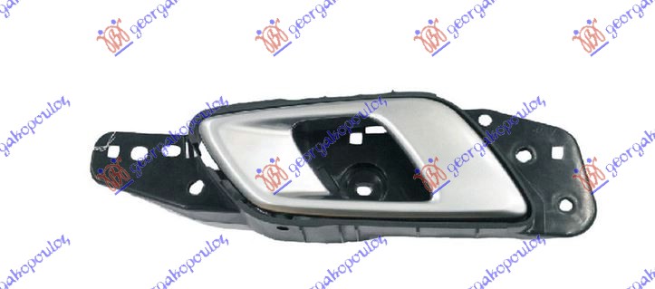 KVAKA PREDNJIH VRATA UNUTRASNJA SREBRNA/CRNA - LEVO