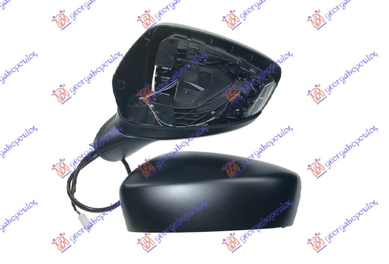 RETROVIZOR ELEKTRICNI SA GREJACEM PM (ELEKTRO-SKLOPIV) (MIGAVAC) -17 (A KVALITET - LEVO