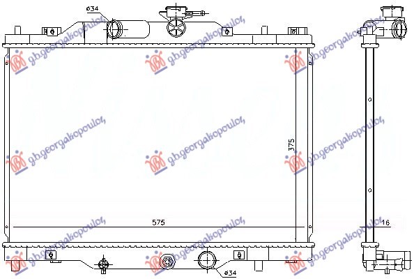 HLADNJAK MOTORA 1.5 D DIZEL (375x741x27)