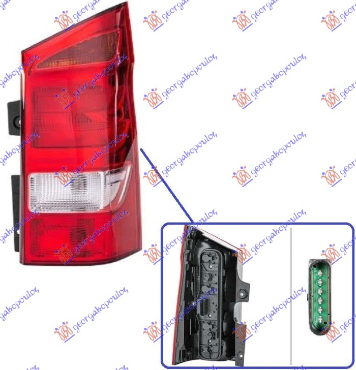 STOP LAMPA (2 GEPEK VRATA) (HELLA) - DESNO