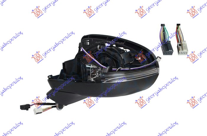 RETROVIZOR (SAMO KUCISTE) ELEKTRICNI SA GREJACEM (MIGAVAC) (MEMORIJA) (MRTAV UGA - LEVO