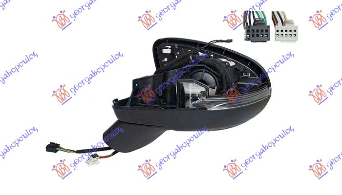 RETROVIZOR (SAMO KUCISTE) ELEKTRICNI SA GREJACEM (MEMORIJA) (MIGAVAC) (11 PIN) - LEVO