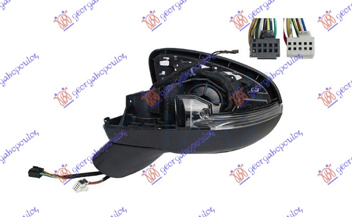RETROVIZOR (SAMO KUCISTE) EL. SA GREJ. (ELEK-SKLOPIV) (MIGAVAC) (SVETLO) (MEMORI - LEVO