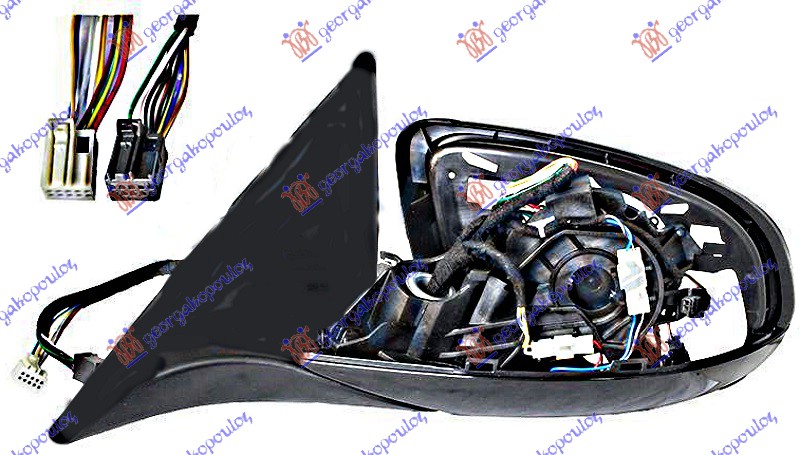 RETROVIZOR (SAMO KUCISTE) ELEKTRICNI SA GREJACEM (ELEKTRO-SKLOPIV) (MEMORIJA) (M - LEVO