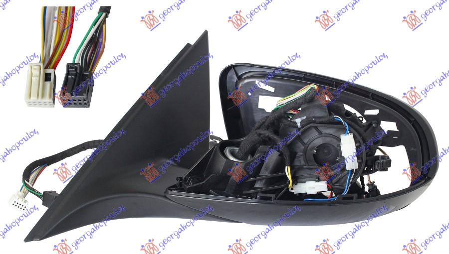 RETROVIZOR (SAMO KUCISTE) ELEKTRICNI SA GREJACEM (ELEKTRO-SKLOPIV) (SVETLO) (MEM - LEVO