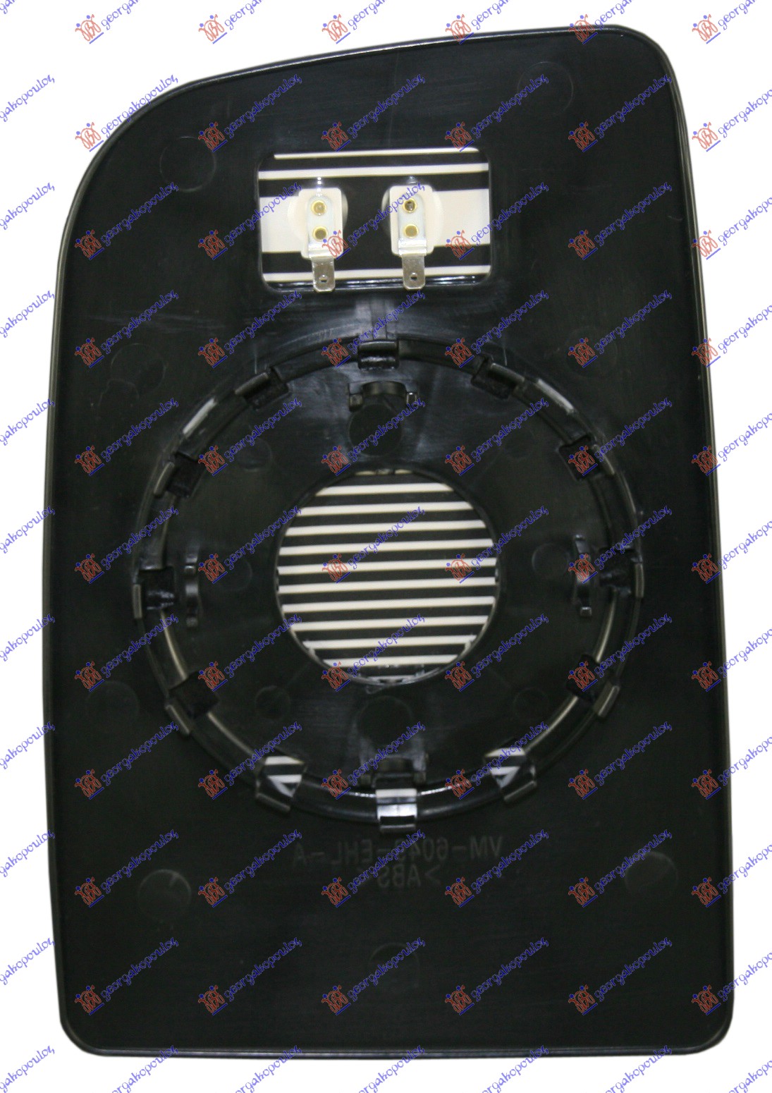 STAKLO RETROVIZORA SA GREJACEM (GORNJI DEO) (OKRUGLO KACENJE) (KONVEKSNO) - DESNO