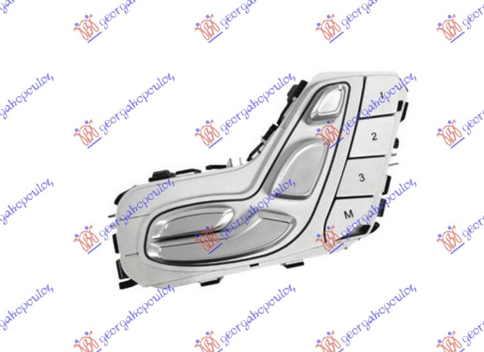 PREKIDAC ZA PODESAVANJE SEDISTA (MEMORIJA) (BELO SVETLO) (3 PIN) - DESNO