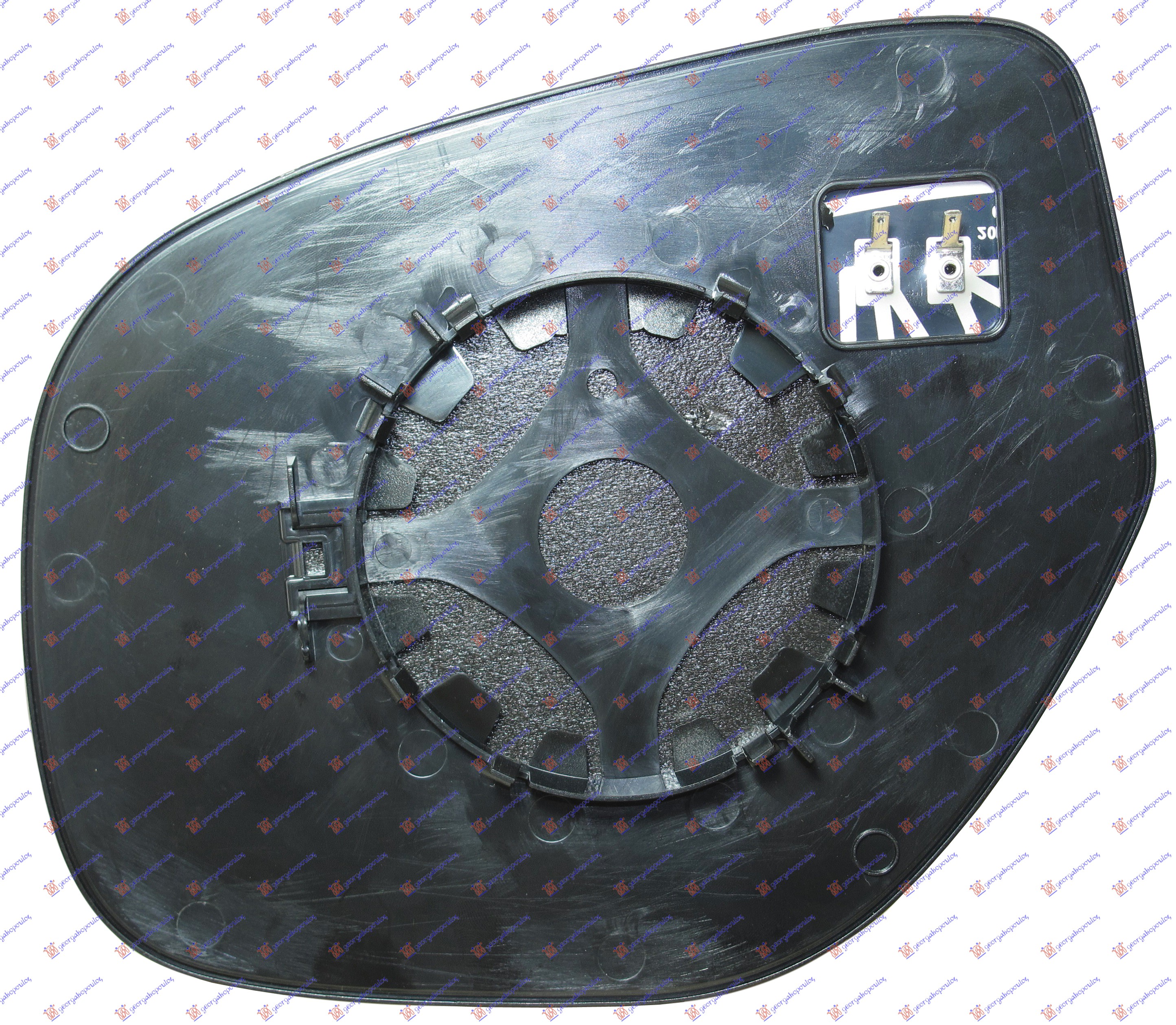 STAKLO RETROVIZORA SA GREJACEM (RETROVIZOR SA MIGAVCEM) (KONVEKSNO) - DESNO