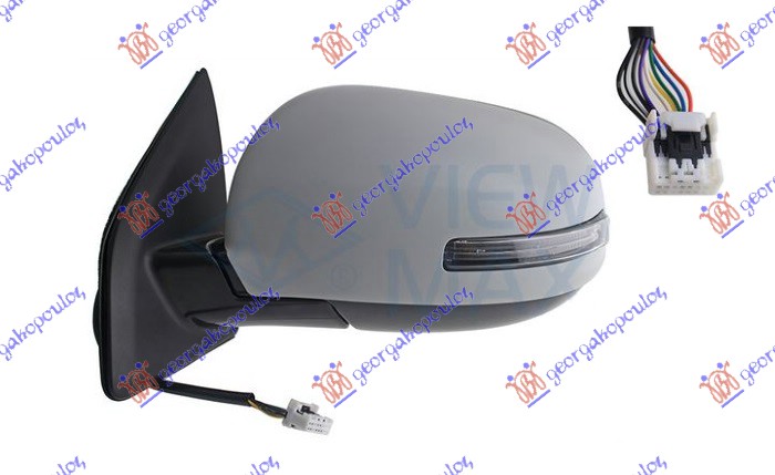 RETROVIZOR ELEKTRICNI SA GREJACEM PM (ELEKTRO-SKLOPIV) (MIGAVAC) (MRTAV UGAO) (1 - LEVO