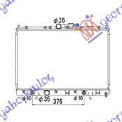 HLADNJAK MOTORA 1.8/2.0cc (AUTO) (+/-AC) (42.5x65.8) (KOYO)