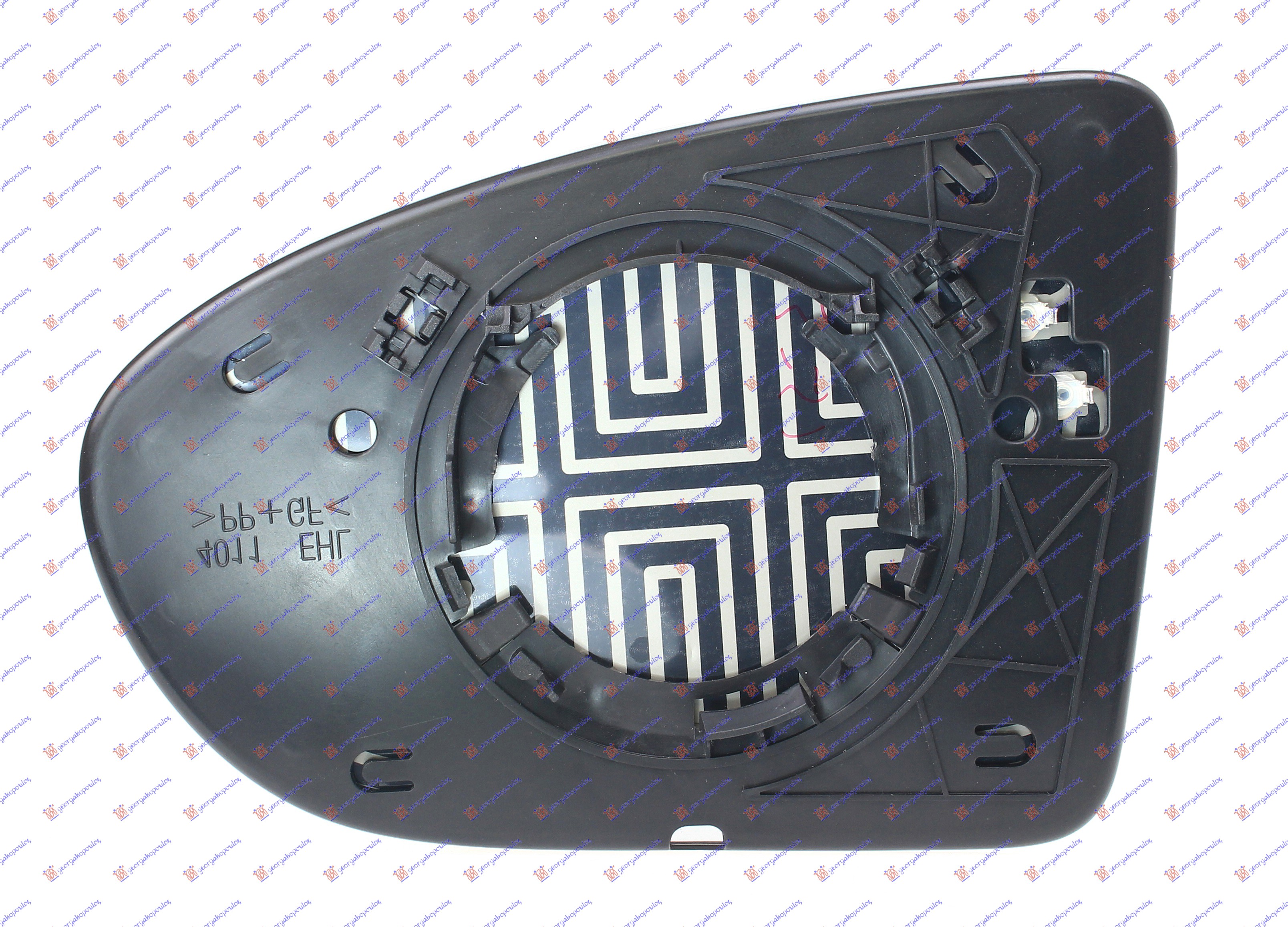 STAKLO RETROVIZORA SA GREJACEM (KONVEKSNO) - DESNO