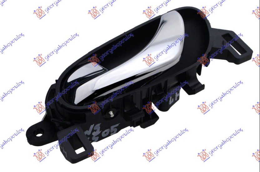 KVAKA PREDNJIH/ZADNJIH VRATA UNUTRASNJA HROM/CRNA (BEZ BRAVE) - LEVO