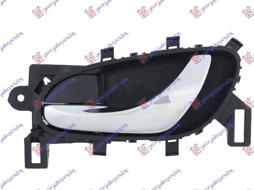 KVAKA PREDNJIH/ZADNJIH VRATA UNUTRASNJA HROM/CRNA (SA CRNOM BRAVOM) - DESNO