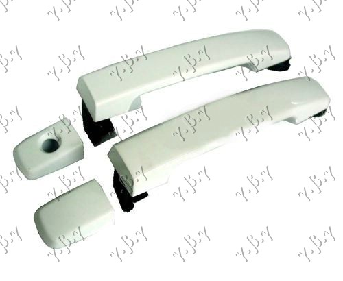 KVAKA PREDNJIH ( i  ZADNJIH L=D) VRATA SPOLJASNJA CRNA - DESNO